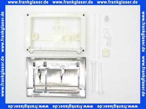 227730 Schwab komplette Betätigungsplatte RIVA DUO MINI glanz verchromt, Zweimenge