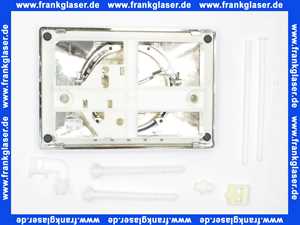 227753 Schwab komplette Betätigungsplatte POINT DUO glanz verchromt, Zweimenge