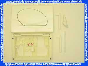 257418 Schwab komplette Betätigungsplatte  OVATE weiß,  Start-Stopp