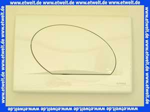 257418 Schwab komplette Betätigungsplatte OVATE weiß, Start-Stopp