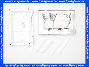 257421 Schwab komplette Betätigungsplatte OVATE DUO matt verchromt, Zweimenge