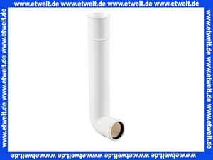 382059 Schwab Spülrohrbogen für UP-Spülkasten L=300x70mm, D=50/44, ohne Lasche