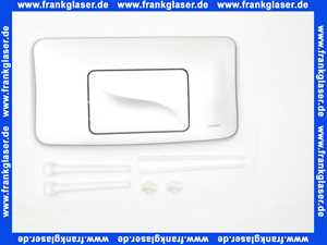 530-2728 Schwab Abdeckplatte Gala mattchrom Drückerplatte für UP Spülkasten mit Betätigung von vorne