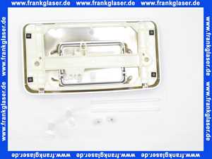 530-2728 Schwab Abdeckplatte Gala mattchrom Drückerplatte für UP Spülkasten mit Betätigung von vorne