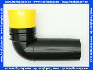 Schwab Wand-WC-Bogen 90/90 mm inkl.Dichtung und Schutzstopfen 8050390090