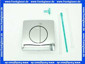 Schwab Bedienungspl. Gaia DF, glanzchrom Zweimengenspülung, für UP-SPK Quadro 8050417051