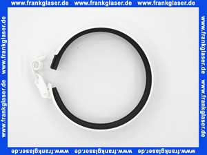 7099351 Sieger Klemmband DN100 weiß m Manschette