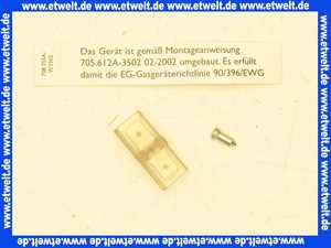 7099810 Sieger Ersatzset f Gasdruckwächter für GB112