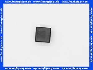 Stopfen vierkant PE schwarz 20x20mm