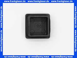 Stopfen vierkant PE schwarz 30x30mm