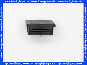 Stopfen vierkant PE schwarz 50x50mm