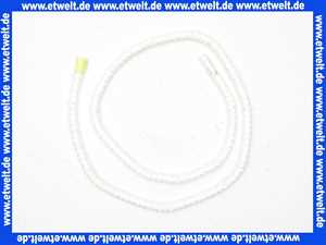 Hitzeschutz-Dichtschnur 6mm 1m lang Delvotherm 500 weiß Temperatur bis ca. +450°C aus Glasfaser