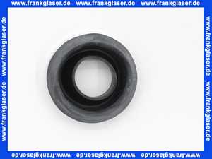 Spülrohrverbinder Trumpf® 28-32mm 48mm schwarz mit Rosette für WC Druckspüler