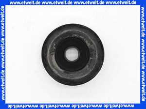 Urinalverbinder Mület® für Außenstutzen Höckereinlauf Gummi schwarz mit Zierrosette