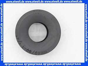 Abwasser Sifon HT-Gumminippel 40/50 54mm 1 1/4 Zoll für Sifonanschluss D = 54 mm , d = 28 - 37 mm