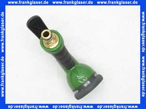 Handbrause Garten 6-fach verstellbar Anschlussgewinde 3/4 Zoll IG mit montierter Messing-Steckkupplung passend für marktübliche Steckkupplungen