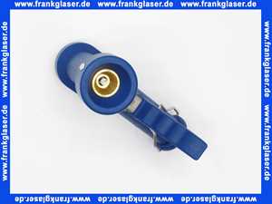 Reinigungspistole mit blauem EPDM-Schutzmantel Anschluss 1/2 Zoll Innengewinde Betriebsdruck bis 24 bar Wassertemperatur bis +50°C