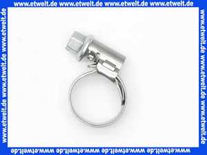Schlauchklemme Spannbereich 12-22 mm Bandbreite 9 mm Schlauchschelle 12-22/9 W1 aus verzinktem Stahl nach DIN 3017 mit Schneckengewinde