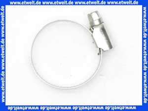 Schlauchklemme Spannbereich 25-40 mm Bandbreite 9 mm Schlauchschelle 25-40/9 W1 aus verzinktem Stahl nach DIN 3017 mit Schneckengewinde