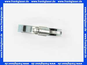 Schlauchklemme Spannbereich 50-70 mm Bandbreite 12 mm Schlauchschelle 50-70/12 W1 aus verzinktem Stahl nach DIN 3017 mit Schneckengewinde