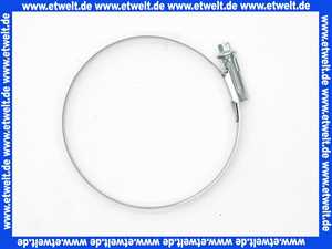 NORMACLAMP TORRO Schlauchklemme Spannbereich 80-100 mm Bandbreite 12 mm Schlauchschelle 80-100/12 W1 aus verzinktem Stahl nach DIN 3017 mit Schneckengewinde