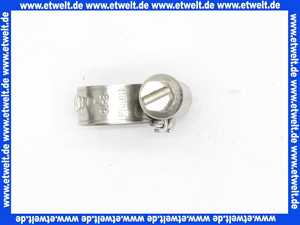 Schlauchklemme Spannbereich 8-16 mm Bandbreite 9 mm Schlauchschelle 8-16/9 W4 Band, Gehäuse und Schraube aus Edelstahl nach DIN 3017 rostbeständig mit Schneckengewinde