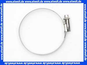 NORMACLAMP TORRO Schlauchklemme Spannbereich 60-80 mm Bandbreite 12 mm Schlauchschelle 60-80/12 W4 Edelstahl 1.4301 nach DIN 3017 rostbeständig mit Schneckengewinde