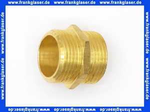 Gewindenippel Doppelnippel 3/4 Zoll AG x 3/4 Zoll AG flachdichtend Messing beidseitig Aussengewinde
