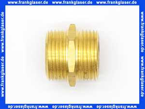 Gewindenippel Doppelnippel 3/4 Zoll AG x 3/4 Zoll AG flachdichtend Messing beidseitig Aussengewinde