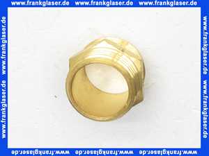 Gewindenippel Doppelnippel 1 Zoll AG x 1 Zoll AG flachdichtend Messing beidseitig Aussengewinde