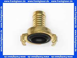 Schlauchkupplung Schlauchstück 3/4 Zoll 19mm Schlauchstutzen Messing schwarze NBR Formdichtung Schnellkupplung Klauenkupplung