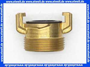 Schlauchkupplung Gewindestück G11/4 Zoll Aussengewinde mit Flachdichtung Messing schwarze NBR Formdichtung Schnellkupplung Klauenkupplung