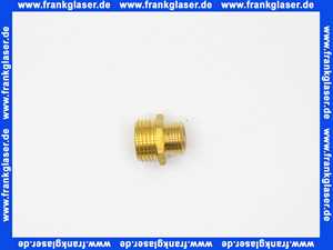 Gewindenippel Doppelnippel reduziert 3/8 Zoll AG x 1/2 Zoll AG flachdichtend Messing beidseitig Aussengewinde Reduziernippel
