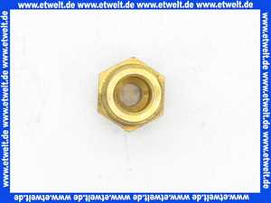 Gewindenippel Doppelnippel reduziert 1/8 Zoll AG x 1/4 Zoll AG flachdichtend Messing beidseitig Aussengewinde Reduziernippel