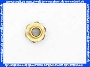 Gewindenippel Doppelnippel reduziert 3/8 Zoll AG x 1/2 Zoll IG flachdichtend Messing Aussengewinde x Innengewinde Reduziernippel