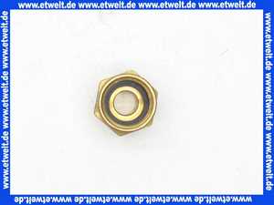 Gewindenippel Doppelnippel reduziert 3/8 Zoll AG x 1/2 Zoll IG flachdichtend Messing Aussengewinde x Innengewinde Reduziernippel