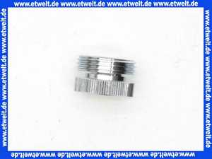 Gewindenippel Reduziernippel M22IG x G3/4 AG verchromt