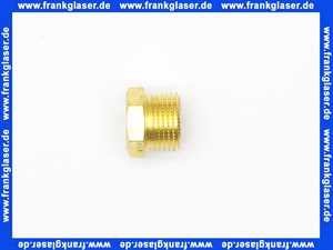 Gewindenippel Reduzierstück 3/8 Zoll AG x 1/4 Zoll IG flachdichtend Messing Innengewinde x Aussengewinde ineinander Reduziernippel Doppelnippel