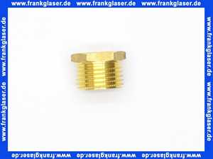Gewindenippel Reduzierstück 1/2 Zoll AG x 3/8 Zoll IG flachdichtend Messing Innengewinde x Aussengewinde ineinander Reduziernippel Doppelnippel