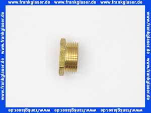 Gewindenippel Reduzierstück 1 Zoll AG x 3/4 Zoll IG flachdichtend Messing Innengewinde x Aussengewinde ineinander Reduziernippel Doppelnippel