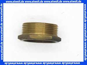 Gewindenippel Reduzierstück 11/2 Zoll AG x 11/4 Zoll IG flachdichtend Messing Innengewinde x Aussengewinde ineinander Reduziernippel Doppelnippel