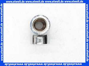 T-Stück 2 x 3/8IG und 1 x 3/8AG Messing verchromt