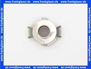 GEKA plus Schlauchstück EK 3/4 Zoll 19mm Schlauchstutzen Edelstahl für Trinkwasser, beigerote NBR Formdichtung, Schnellkupplung Klauenkupplung Schlauchkupplung