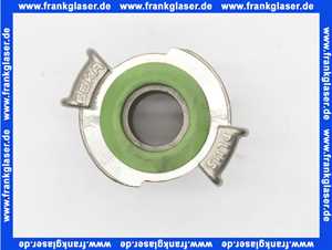 GEKA plus Schlauchstück E 3/4 Zoll 19mm Schlauchstutzen Edelstahl grüne FKM Formdichtung nach DIN ISO 1629 Schnellkupplung Klauenkupplung Schlauchkupplung