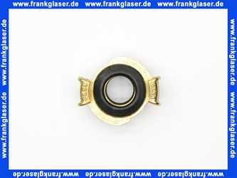 GEKA plus Gewindestück G3/4 Zoll Innengewinde mit Flachdichtung NBR Messing schwarze NBR Formdichtung Schnellkupplung Klauenkupplung Schlauchkupplung