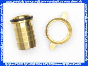 Schlauchverschraubung Messing 2/3 Verschraubung G3/4 Zoll Überwurf -19mm Schlauchtülle mit Dichtung