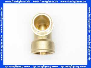 Winkelbogen Winkel 90° 1 Zoll IG/AG Messing Innengewinde x Aussengewinde