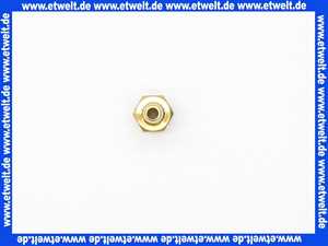 Schlauchtülle 1/3 Verschraubung Einschraubtülle G1/4 Zoll AG - 6mm Stutzen mit Sechskant Messing