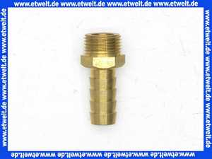 Schlauchtülle 1/3 Verschraubung Einschraubtülle G3/8 Zoll AG - 10 mm Stutzen mit Sechskant Messing