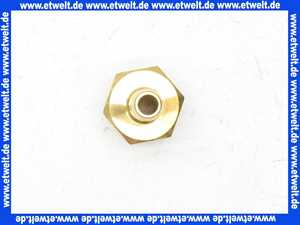 Schlauchtülle 1/3 Verschraubung Einschraubtülle G1/2 Zoll AG - 8 mm Stutzen mit Sechskant Messing